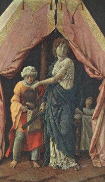 アンドレア・マンテーニャ Painting - ジュディスとホロフェルネス ルネサンスの画家 アンドレア・マンテーニャ